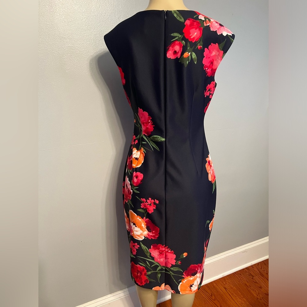 Floral Print Body Con Dress